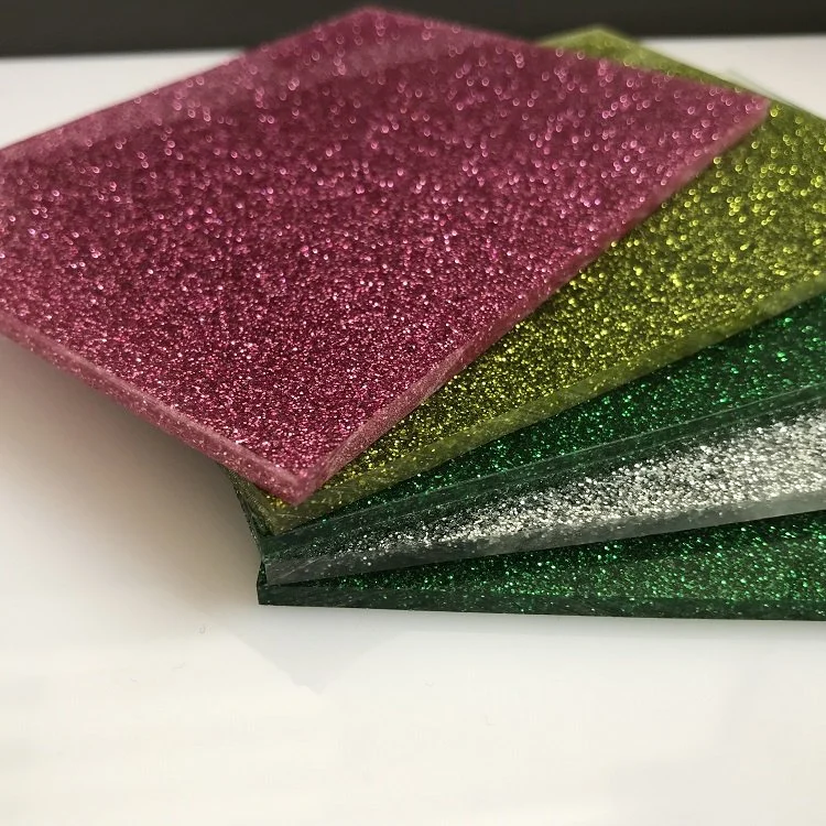 Original Factory Wholesale/Supplier Customized Design Pink Glitter Acrylic Plastic Sheet