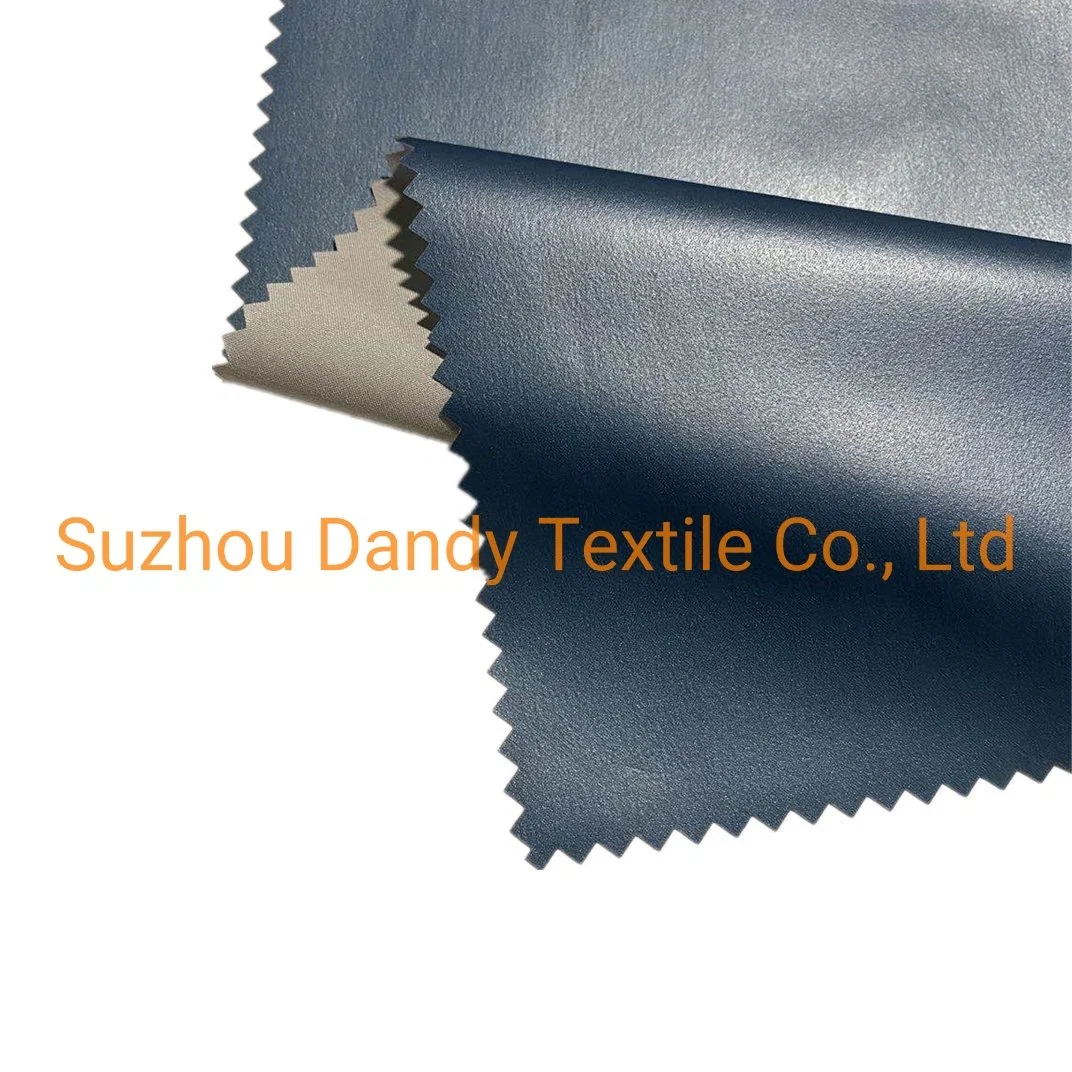 Good Service Waterproof 82GSM Metallic Foil Film Lamination 50d Polyester Pongee Garment Fabric