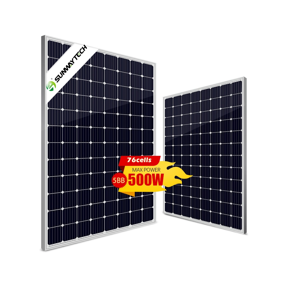 3.2mm High Transmission Low Iron Tempered Glass Home Monocrystalline Solar Panel