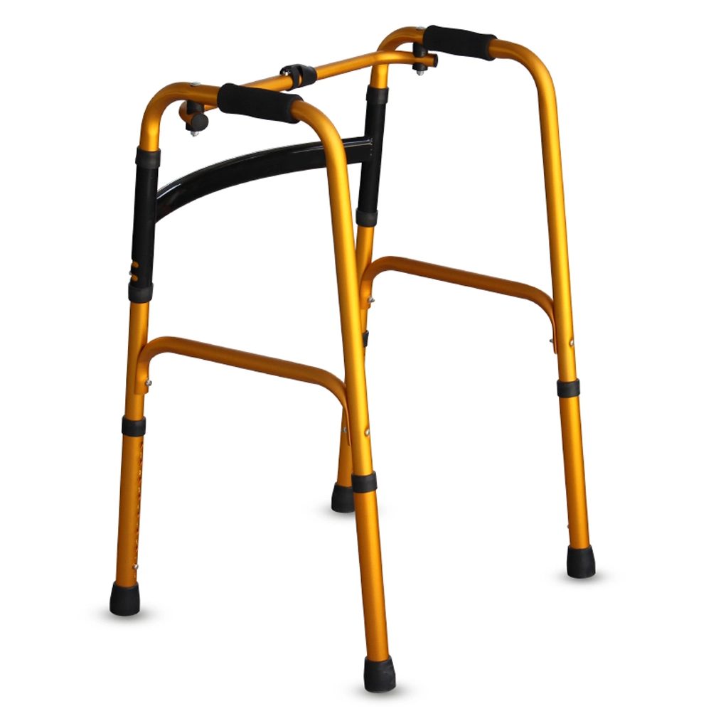 Produit médical pliable en aluminium Walker avec châssis réglable en hauteur