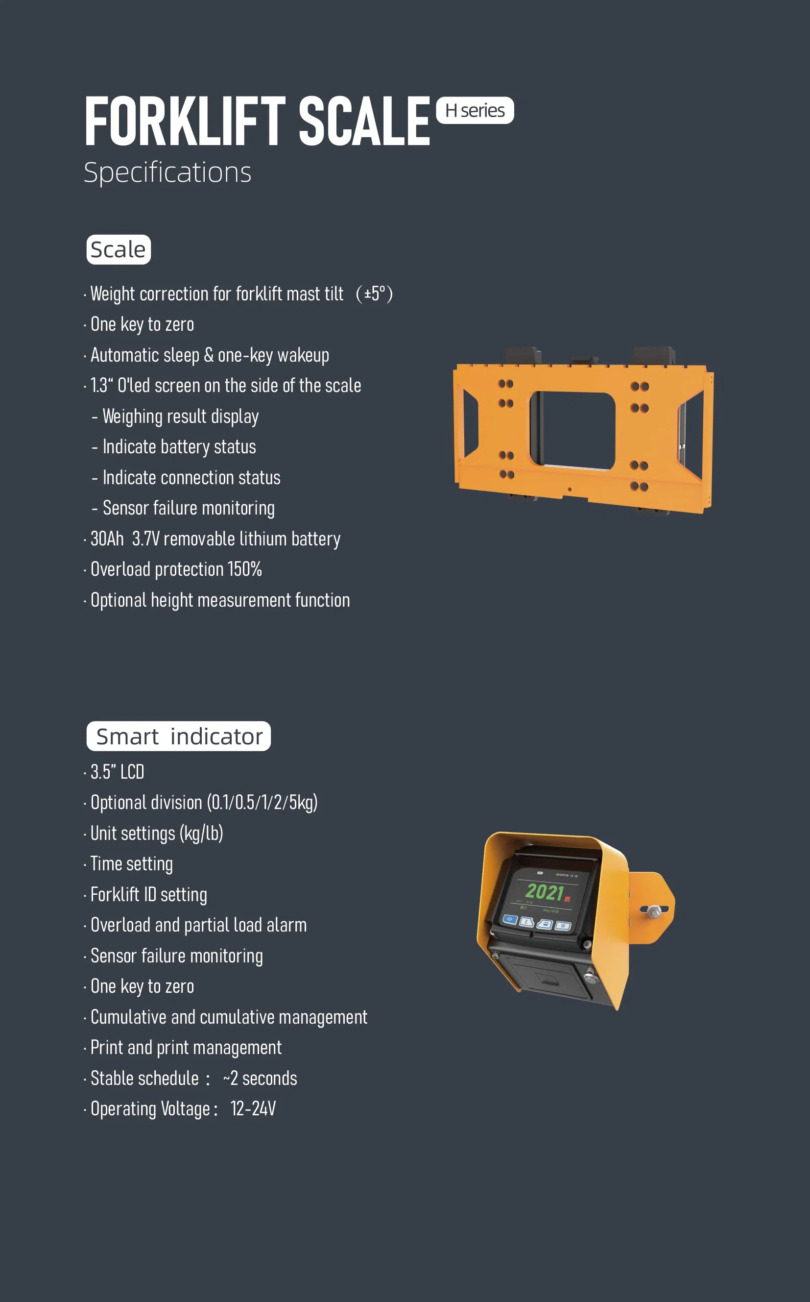 High Operating Efficiency Top Brand Forklift Scale