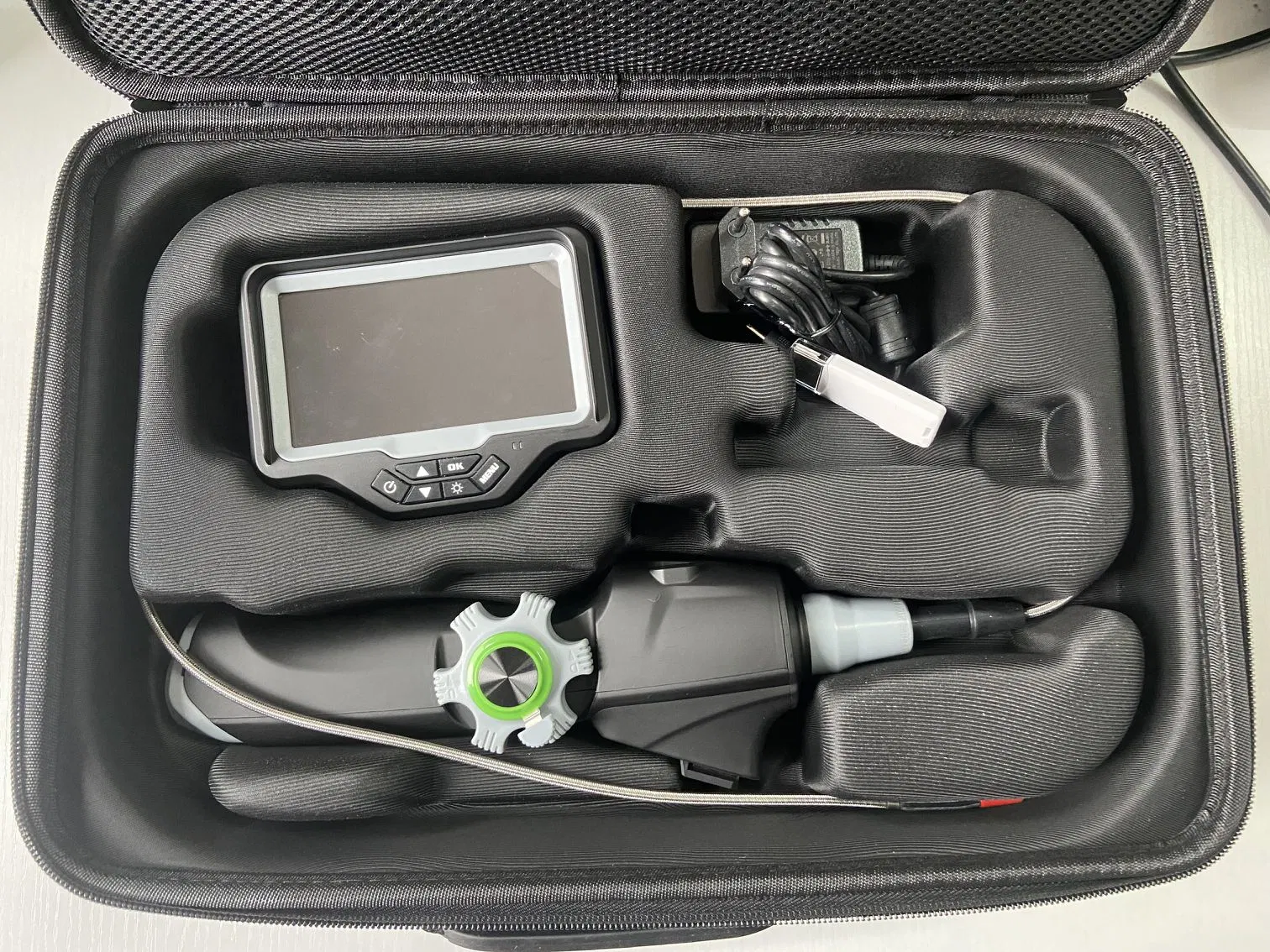 Portable Videoscope Inspection Camera with 6.0mm Camera Lens, 1.0 Meter Working Cable Length.