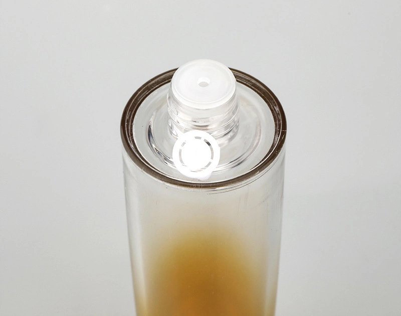 Botella de acrílico personalizado botella de lujo cilindro cuadrado conjunto de envases cosméticos con tamaño de 30ml, 50ml, 100ml, 15g, 30g, 50g