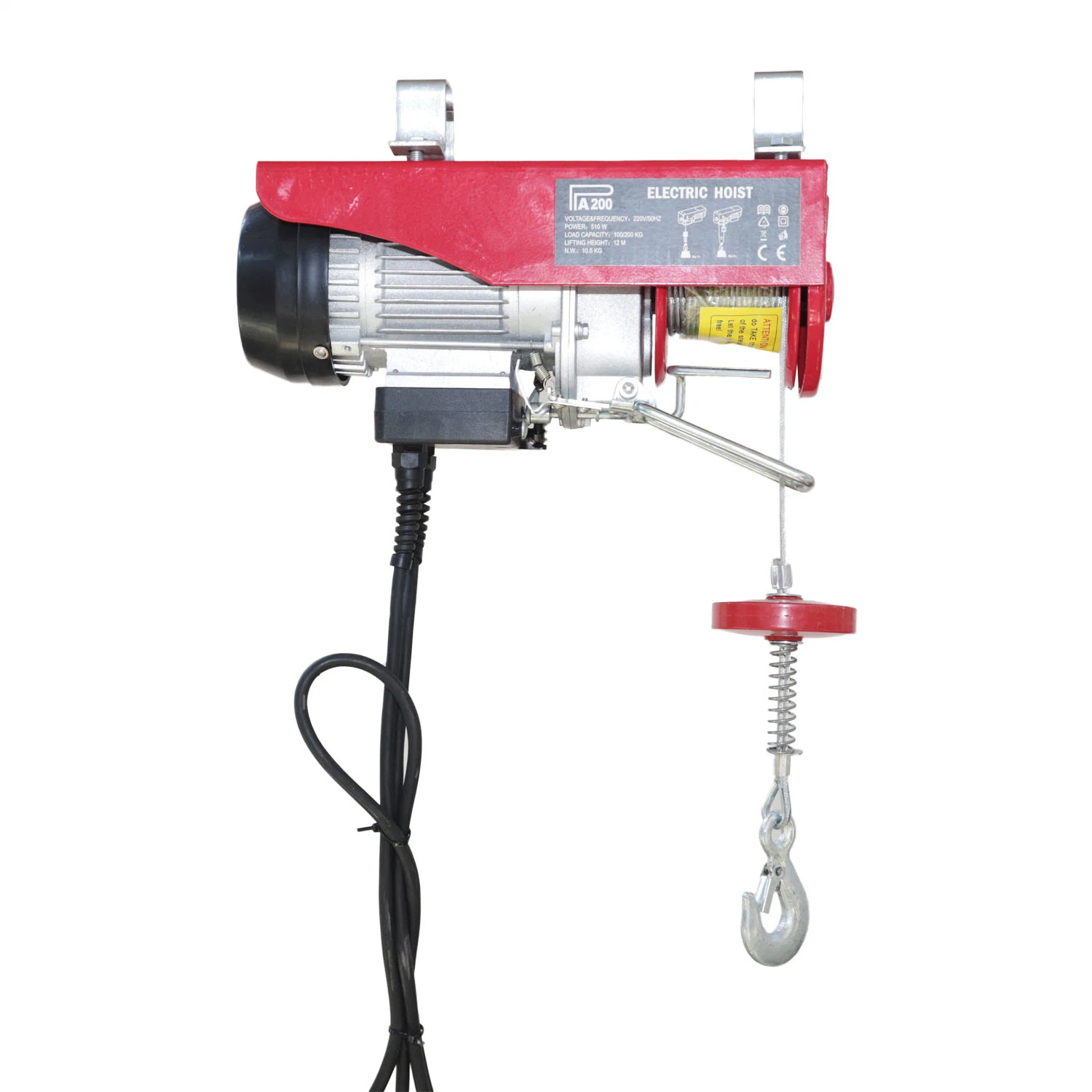 Customized Shell Color PA Type 12m Lifting Height Mini Electric Hoist for Construction Building