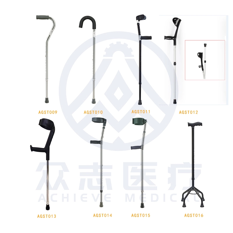 Four Legged Canes Elderly Stick Walking Adjustable Crutches Walking Cane