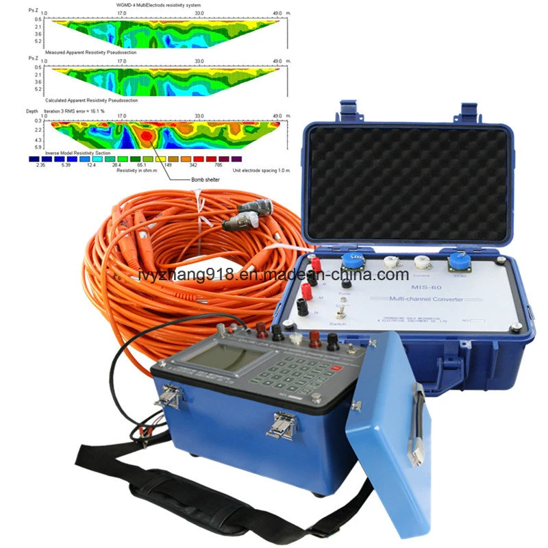 Detector de agua subterránea Duk-2A de la resistividad de Geofísica de la resistividad eléctrica y Equipos de Estudio Geológico Tomograph instrumento Equipo geológico