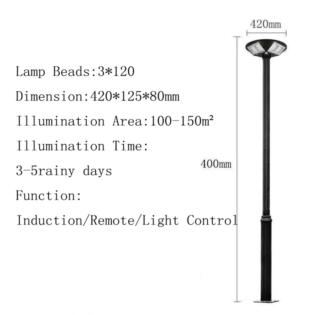 Best Factory Price Time Control Outdoor Lighting 60W Integrated All in One LED Solar Street Lamp