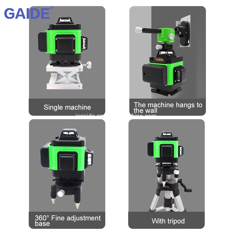 Selbstnivellende Laserwaage 4D Grün