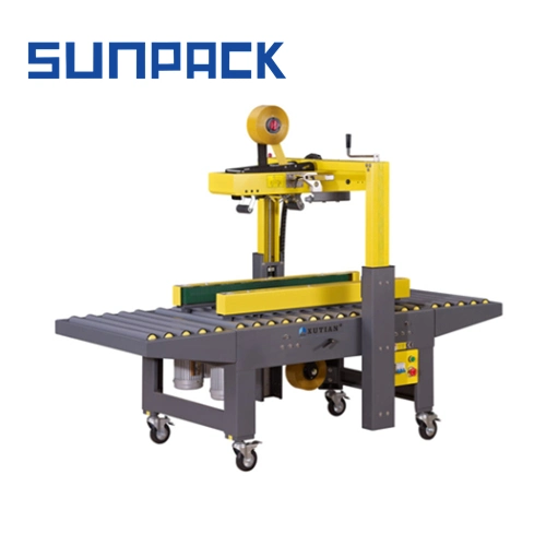 Sunpack Horizontal Carton Sealing Machine Side Belt Case Sealer with Conveyance Line