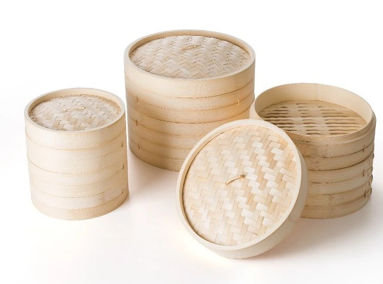 Kitchen Cookware Natural Mini Bamboo Steamer/Basket