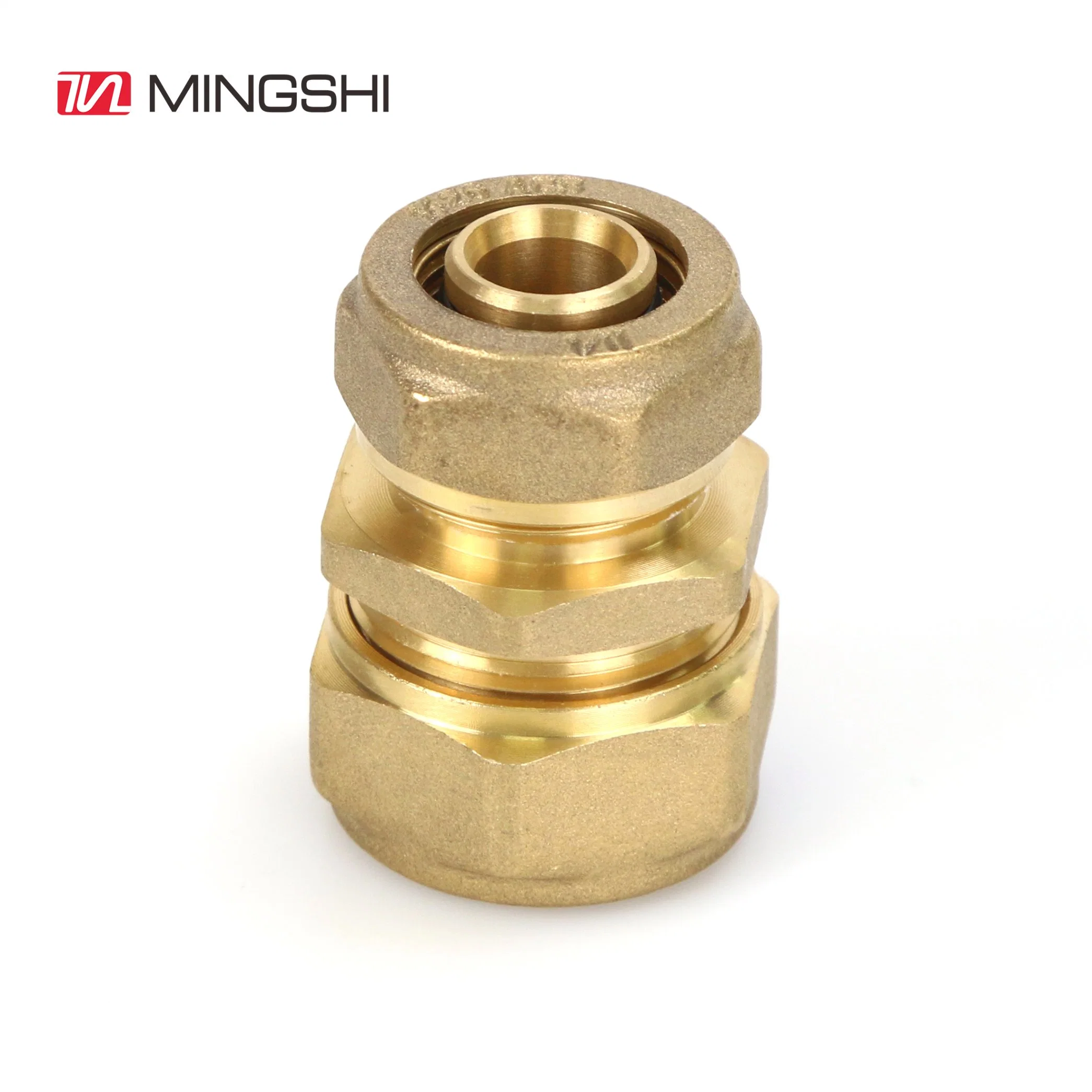 Mutilayer Pipe Compression Brass Fitting Socket Union Reduced Straight