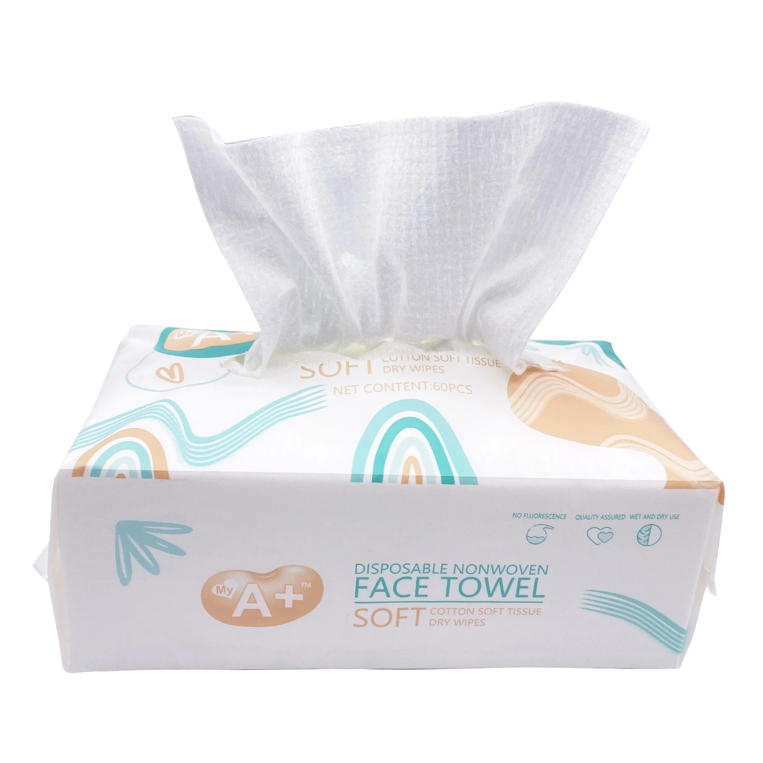 Personalizada Non-Woven fábrica desechable tela húmeda y seca toalla Baby Face