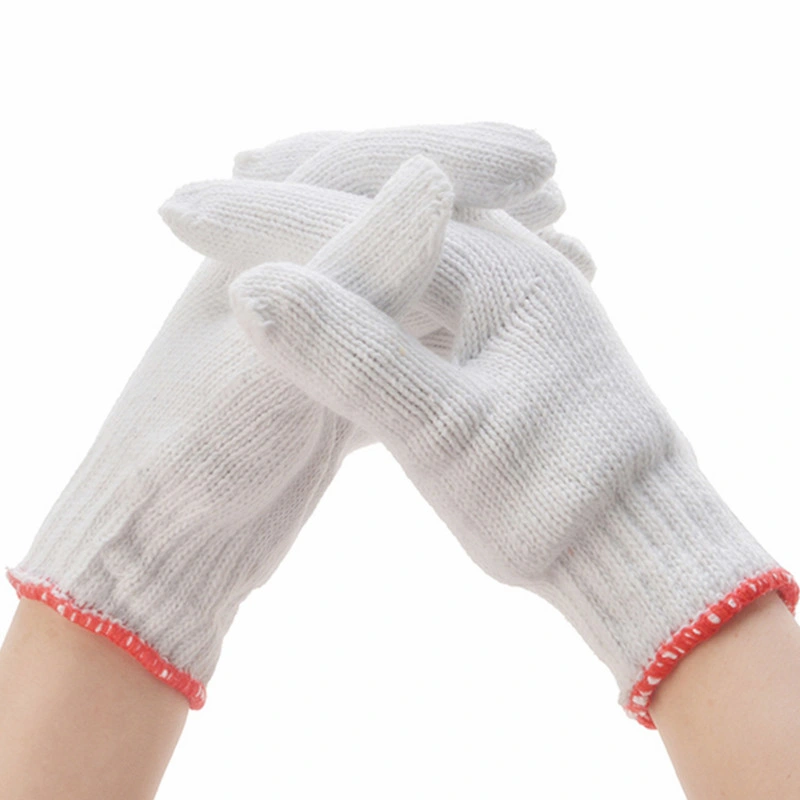 Heavy Industrial Labor Working Gloves Cotton Knitted Protective Gloves
