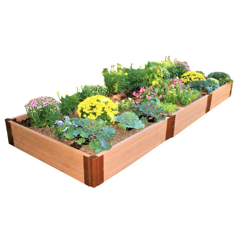 Manufacturer Supply DIY WPC Wood Plastic Garden Planter Raised Bed a Flower Pots Box