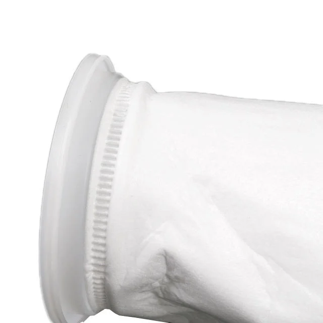 50 Micron Polyester PE Ring Hot-Melt White Liquid Filter Bag