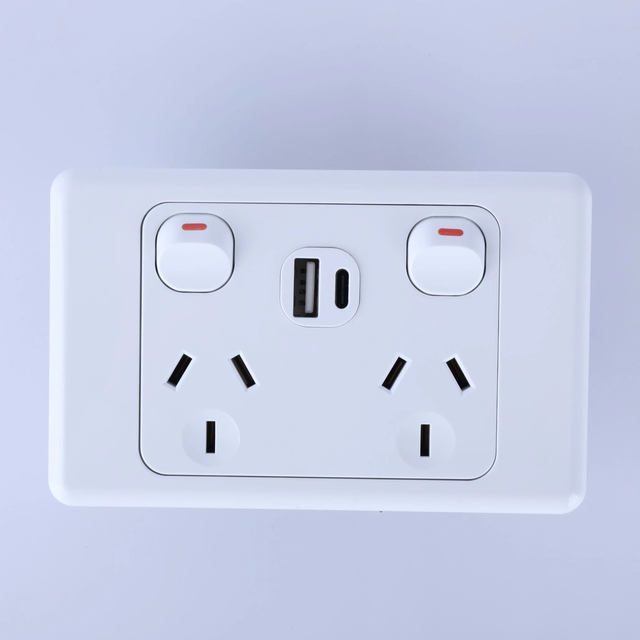 New SAA Australian Double Powerpoints Electrical Wall Switch Socket Outlet