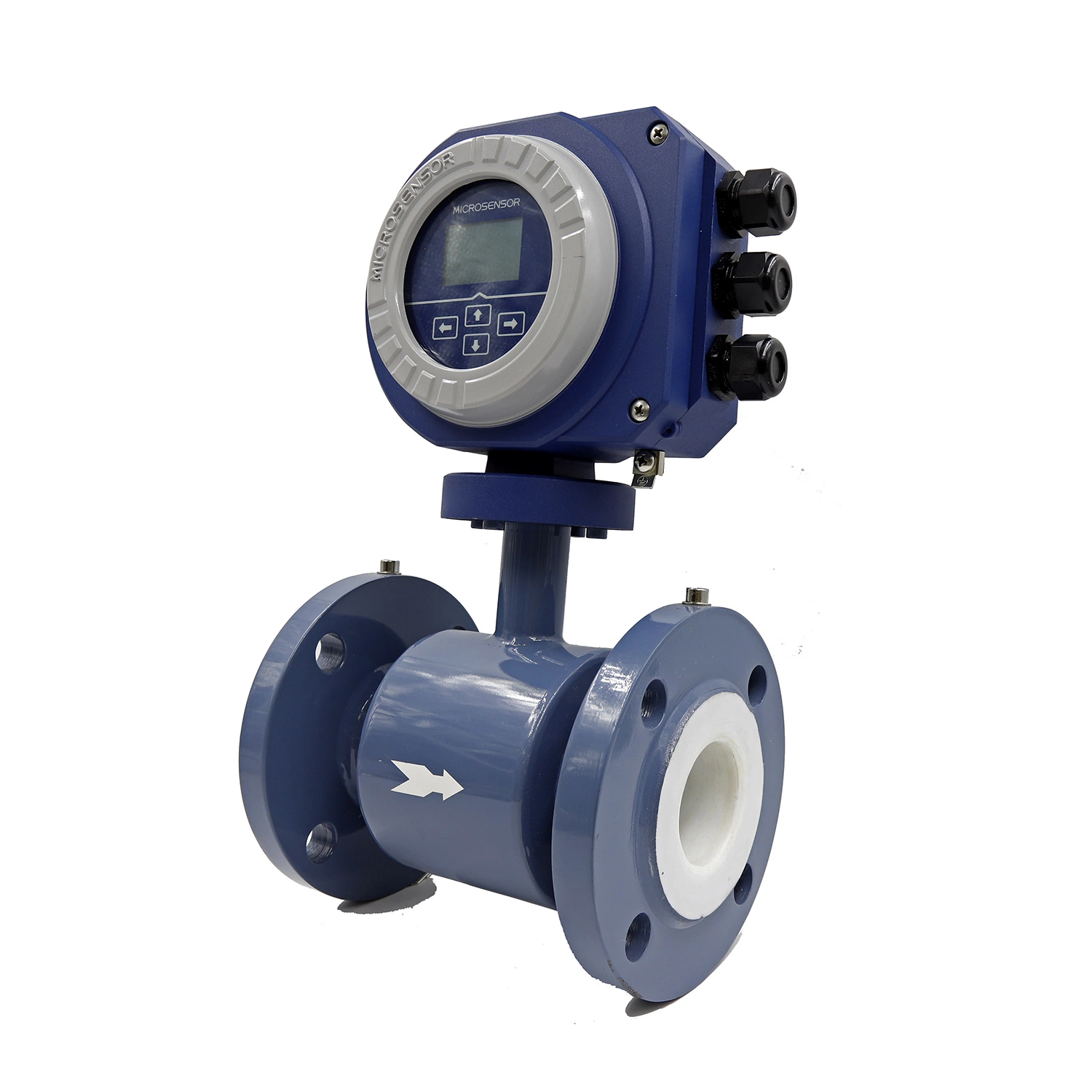 DN800 CE Marked Intelligent Open Channel Flange Mounted 4 20 ma Electromagnetic Flow Meter MFE600