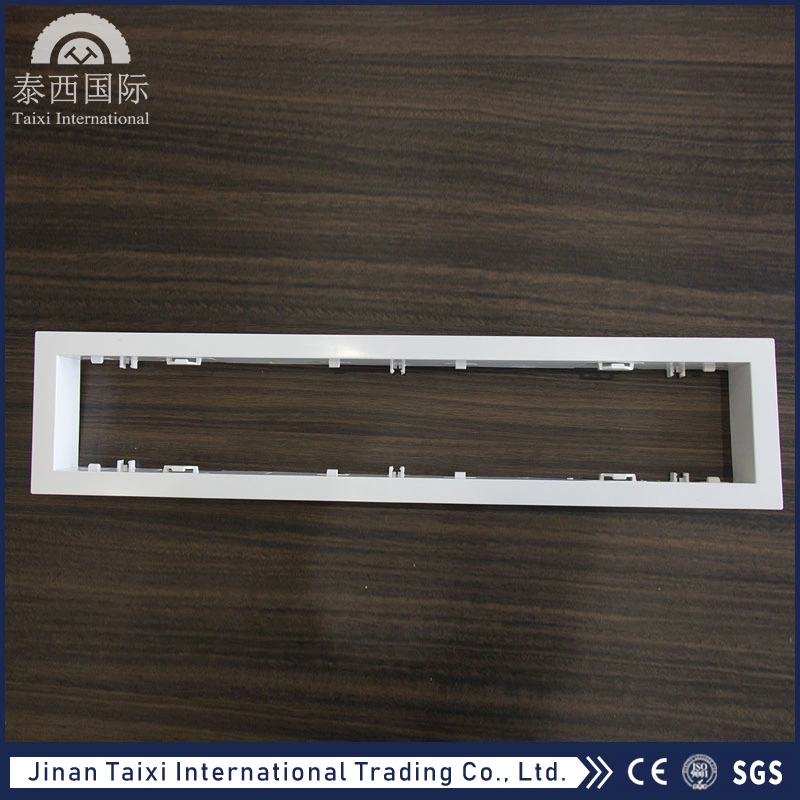 HVAC System Air Vent Outlet Louver Linear Slot 4 Way Supply Square Aluminum Alloy Ceiling Air Diffuser Exhaust Air Register