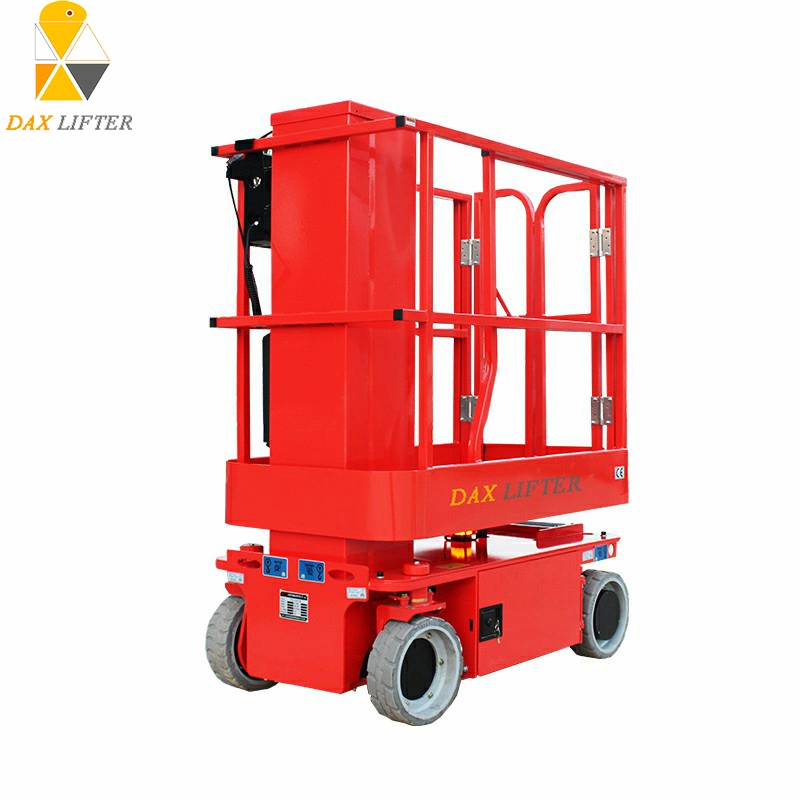 Good Standard Small Size Aerial Work Battery Telescopic Lifting Jack for Sale