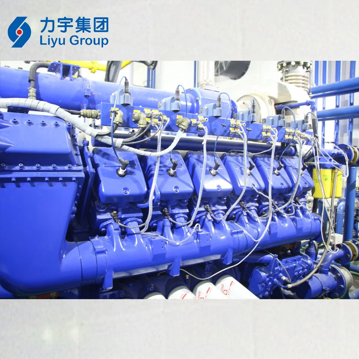 Liyu 1.5MW/1500kw Stamford Alternator 16V Cylinder 1500rpm Low Voltage 30%-60% High Concentration Methane Gas Power Generators