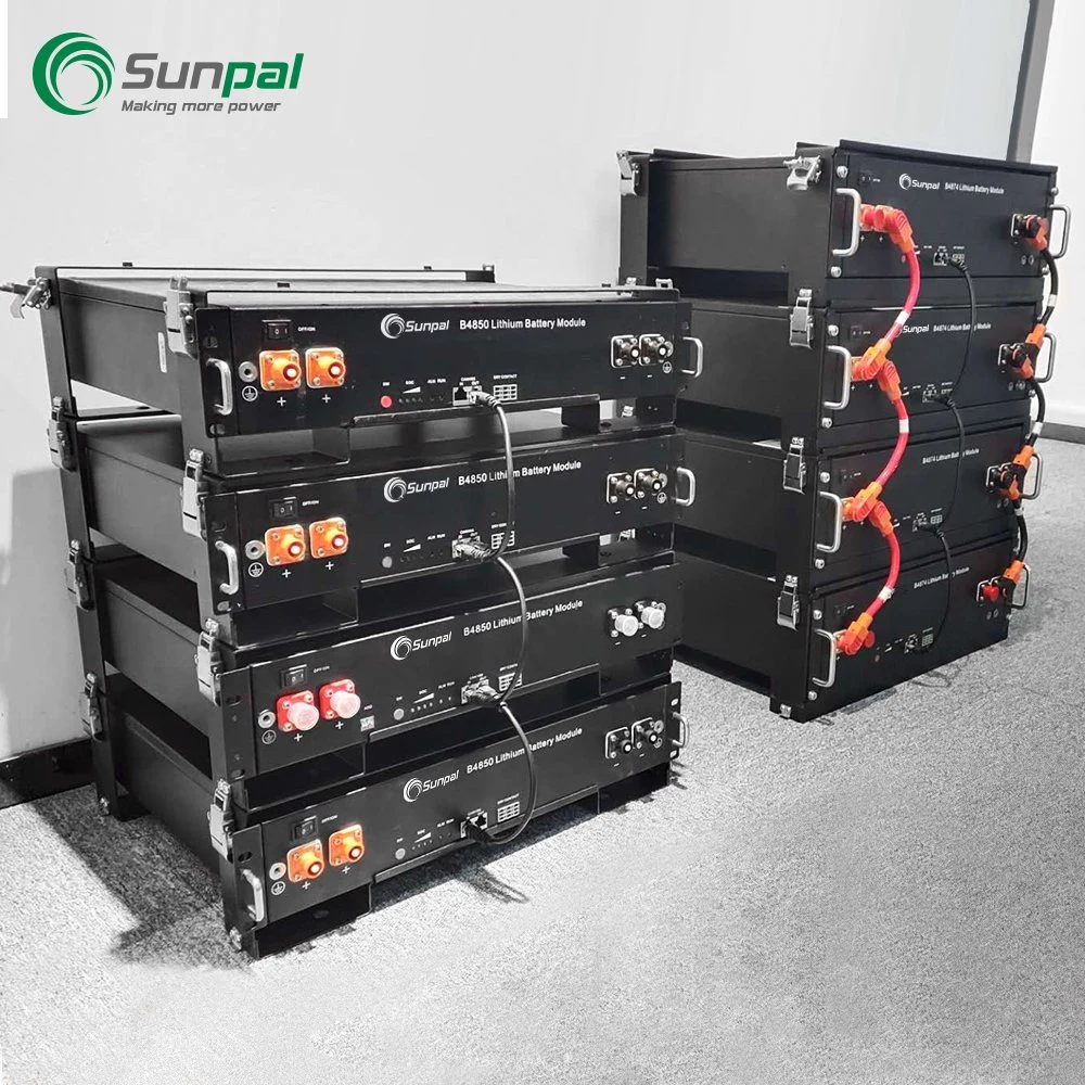 Les batteries au lithium-ion Sunpal 48V 50Ah 75ah Banque BMS facturable avec Certification TUV