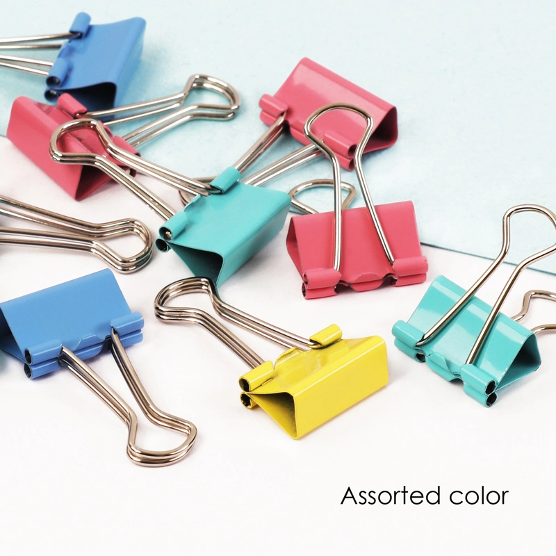 Foska Good Quality Metal Color Binder Clips