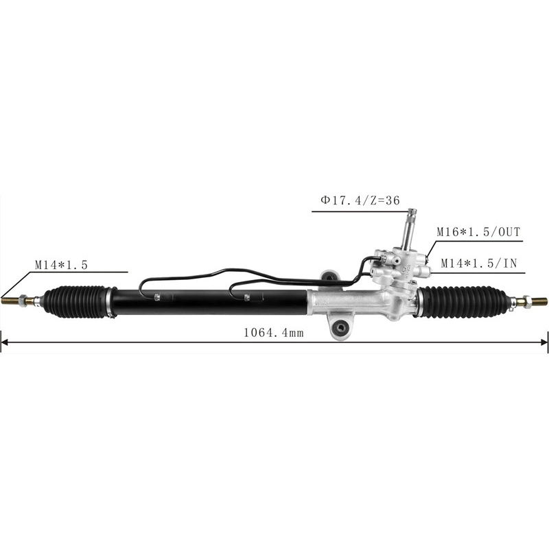 Piezas de automóviles de dirección asistida de cremallera y piñón para Honda Accord 53601 OEM-PCE-W01