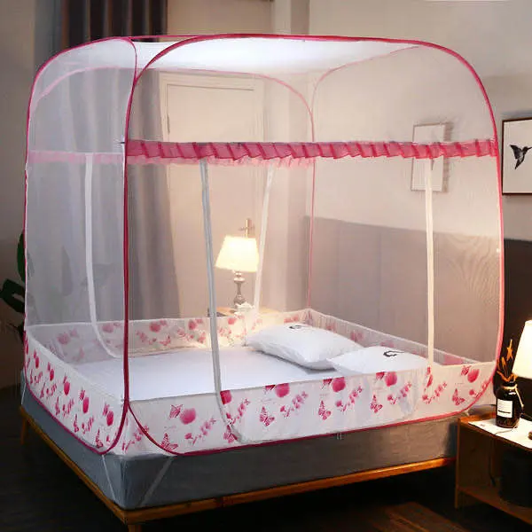 2023 OEM logotipo personalizado dobrável cama confortável grande respirável Mosquito Redes