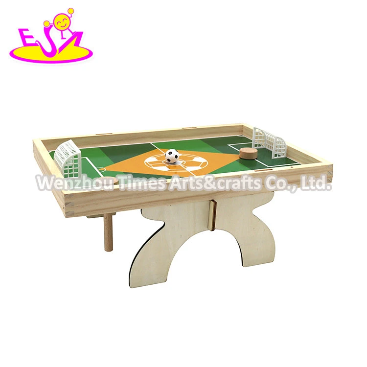 Mesa de Futebol Mini Mesa de Madeira de Futebol Interior 2 em 1 Jogo e tabuleiro de Xadrez para Crianças W01A471