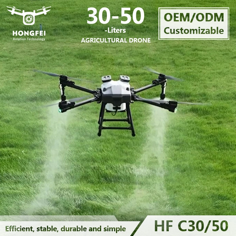 Precision Agricultural Drone Sprayer 4-Axis Professional Plant Protection Farm Crop Drone for Agriculture Spraying Uav 30-50kg Spreading