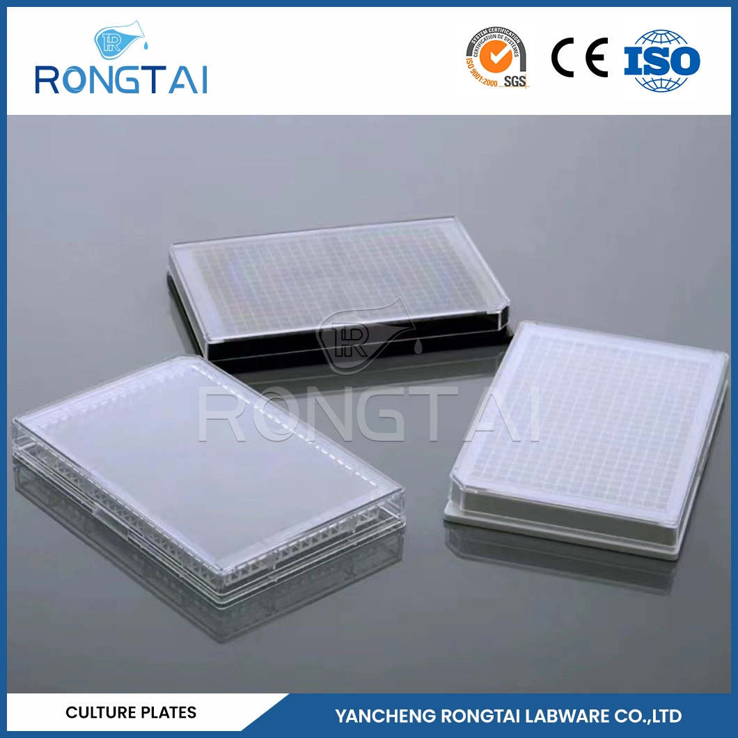 Rongtai 96 poços de fundo plano para cultura de tecidos fábrica de placas de Laboratório de Biologia de plástico descartáveis Placa de cultura China Cultura Celular well Plate