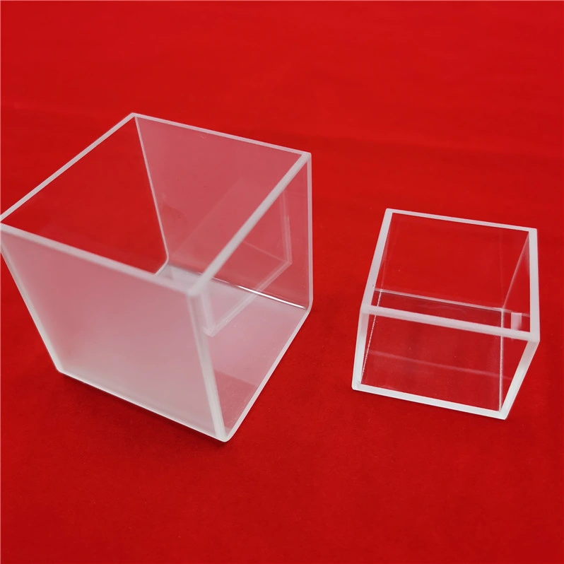 Big Size High Purity Cubic Customize Optical UV Clear Quartz Glass Cuvette Cell for Labware