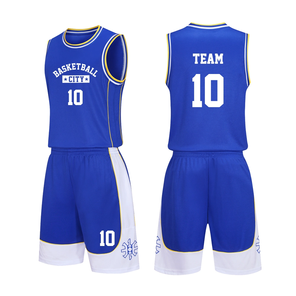 Mayorista/Proveedor de moda barata, camisetas transpirables de secado rápido, ropa de baloncesto para hombres deportistas