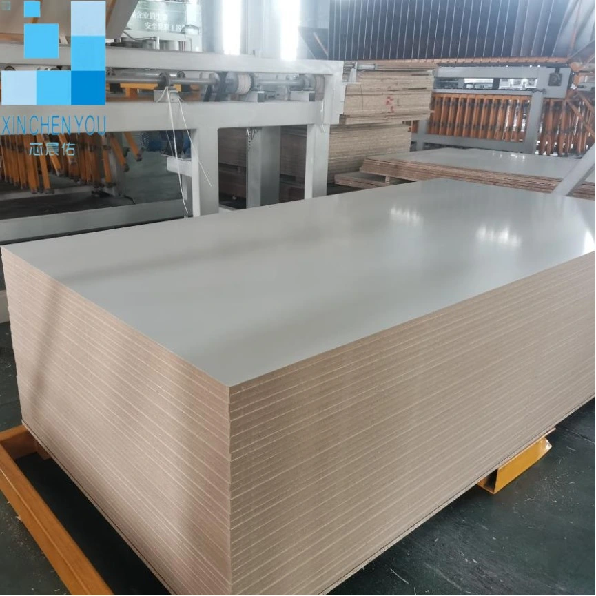 4X8' 17mm Melamine MDF Board Double Sides White Color