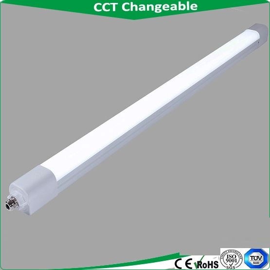 Wholesale/Supplier Distributor CCT Change IP65 LED Tri Proof Light with 150lm/W, Emergency Linear Light, LCD Screen, LED Waterproof Light