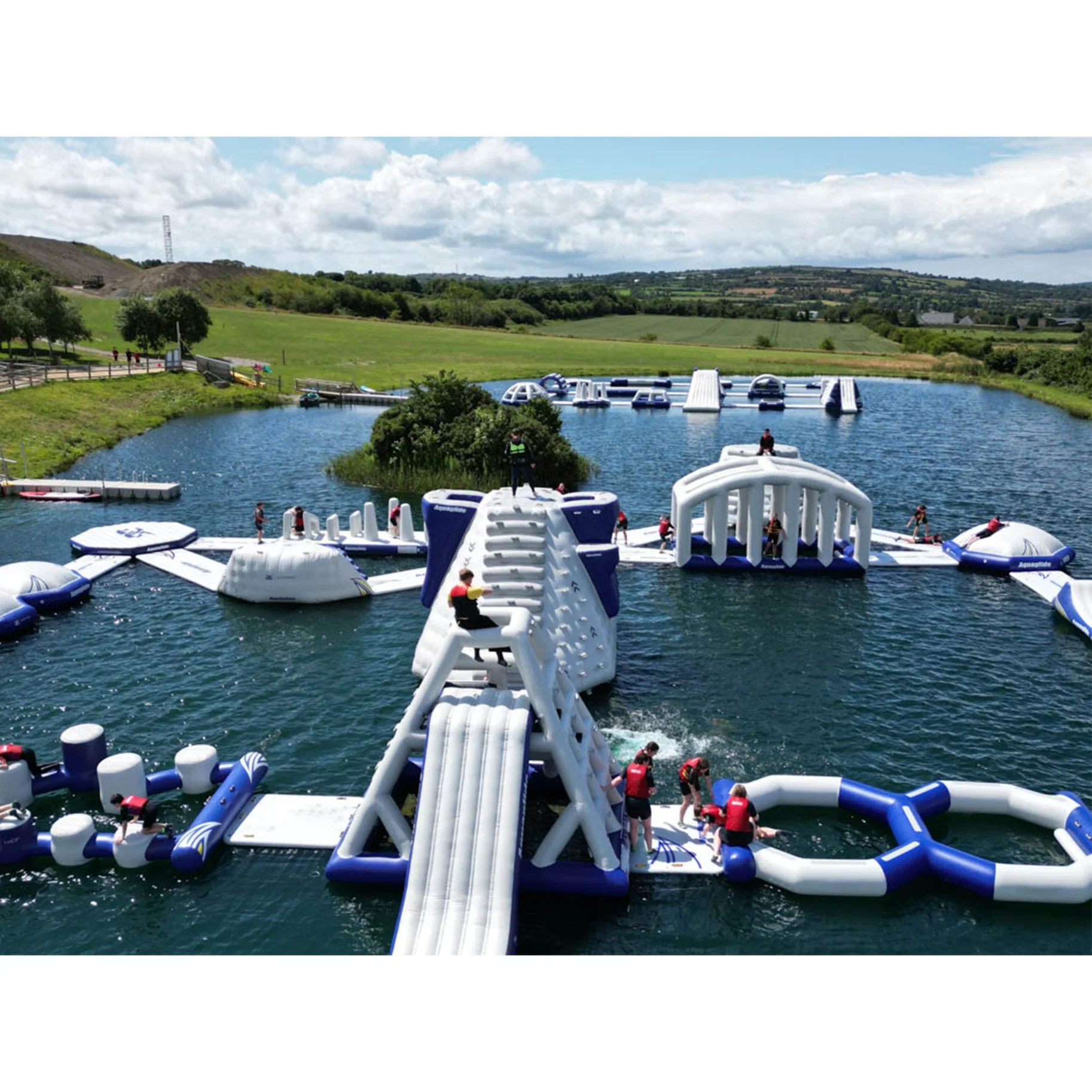 Good Quality and Price of Inflatable Water Park Amazing Adult Aquapark Equipment Sea Aqua Park Floating Inflatable Water Park