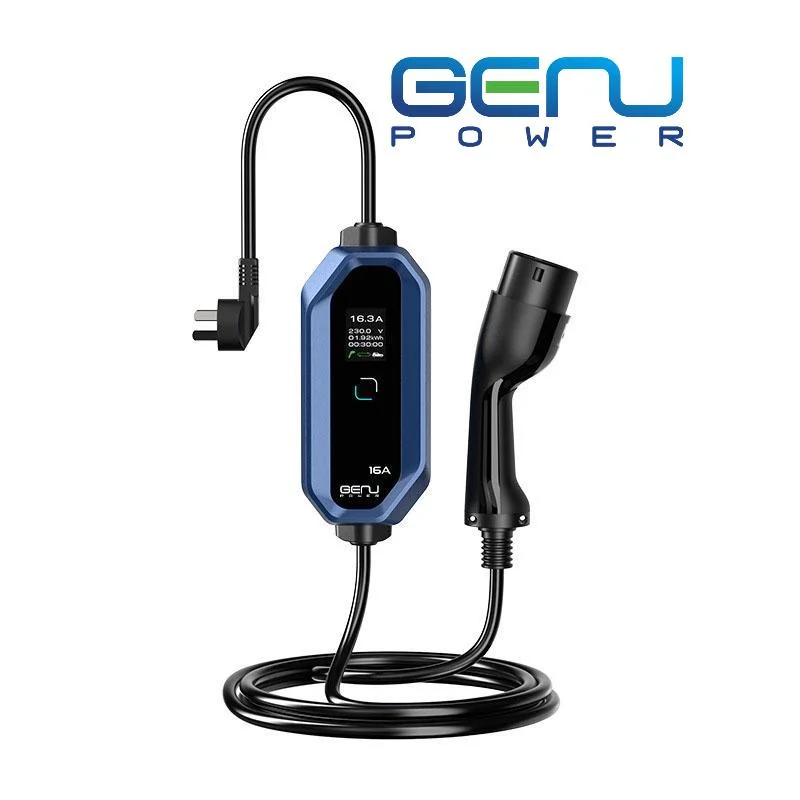 portable EV Charger Type 2 Adjustable Operating Current 8A-10A-13A-16A