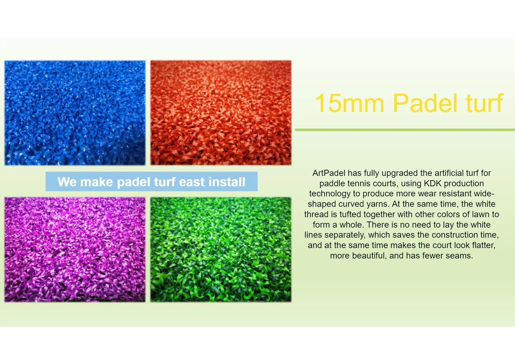 Wholesale/Supplier Customized Good Quality Paddle Turf Artificial Grass for Padel Court Flooring