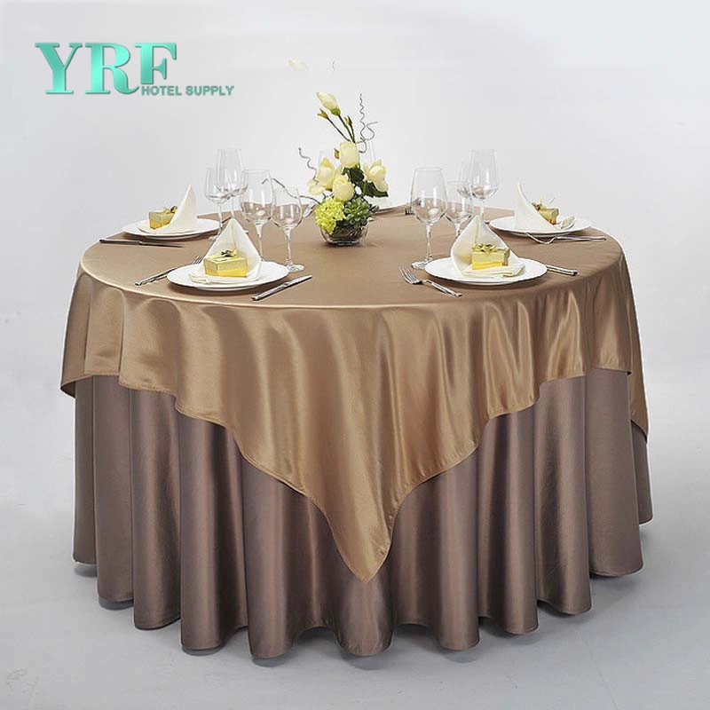 High quality/High cost performance  Wedding Banquet Fancy 120/132inch Round Table Clothes