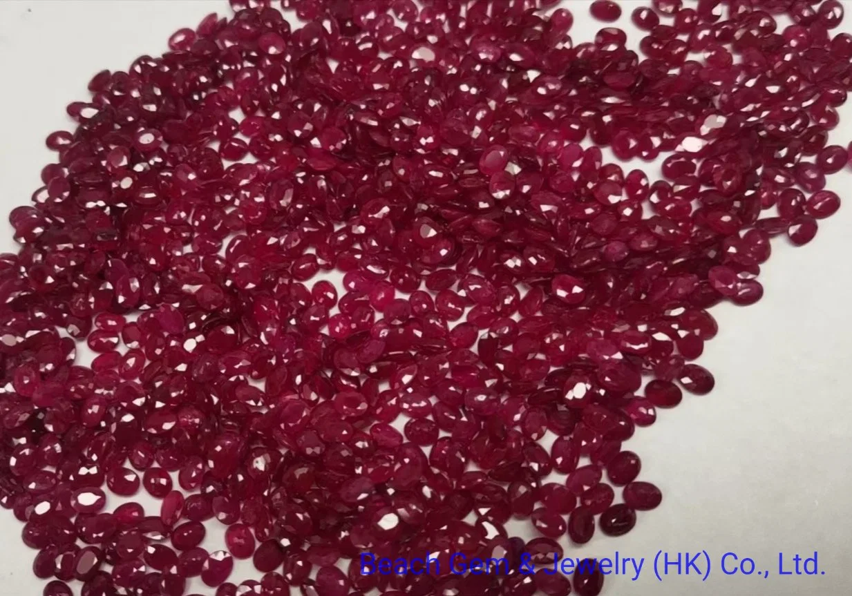 Natural Ruby Oval 3X4 4X6mm Gemstone for Jewelry Making