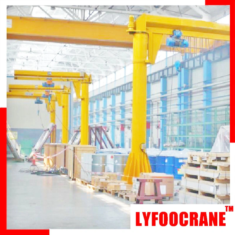 Fixed Column Jib Crane with Hoist (250kg, 500kg, 1t, 2t, 3t, 5t)