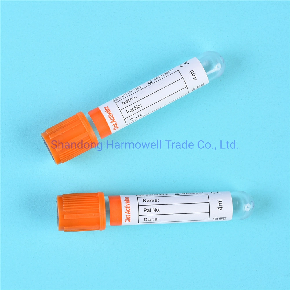 Medical Disposable K2 K3 EDTA Tube Lavender Vacuum Blood Plain Collection Test Tube