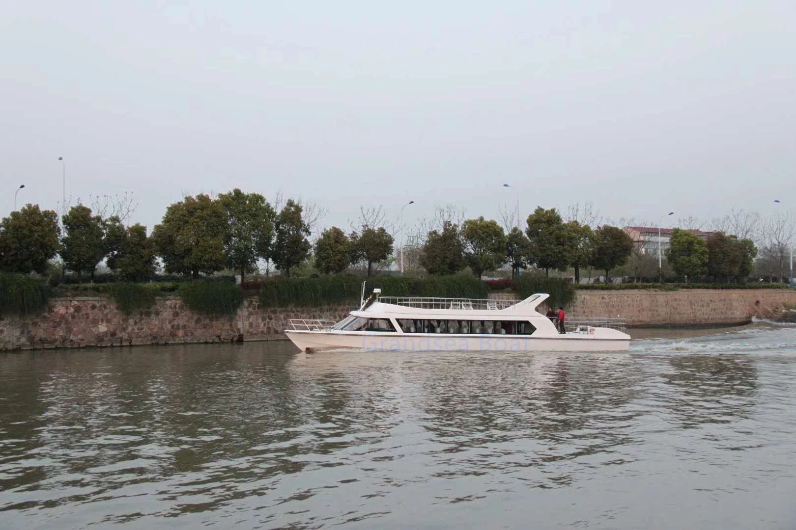 China 22m 70FT Second Hand FRP Fiberglass 70persons Passenger Boat for Sale