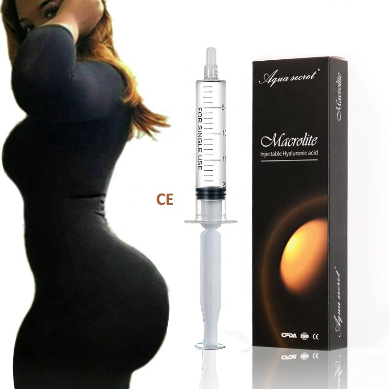 Macrolite 10ml 20ml de ácido hialurónico inyectable Nalga de relleno dérmico con lápiz Hyaluron