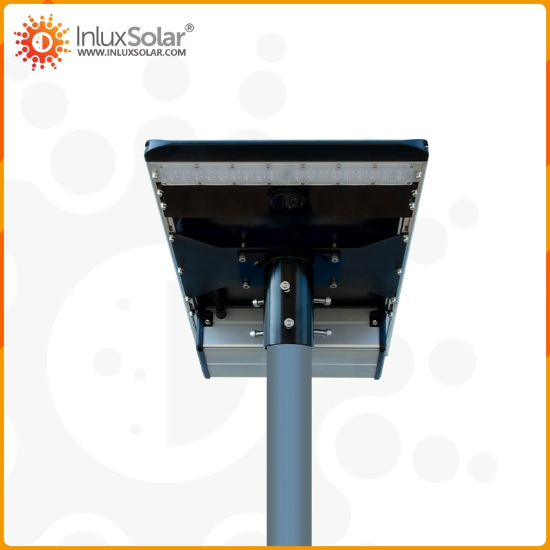 Luz solar 60W 90W 120W Painel solar siga direção Sunset Auto LED All in One Solar Street Light com CCTV Câmara