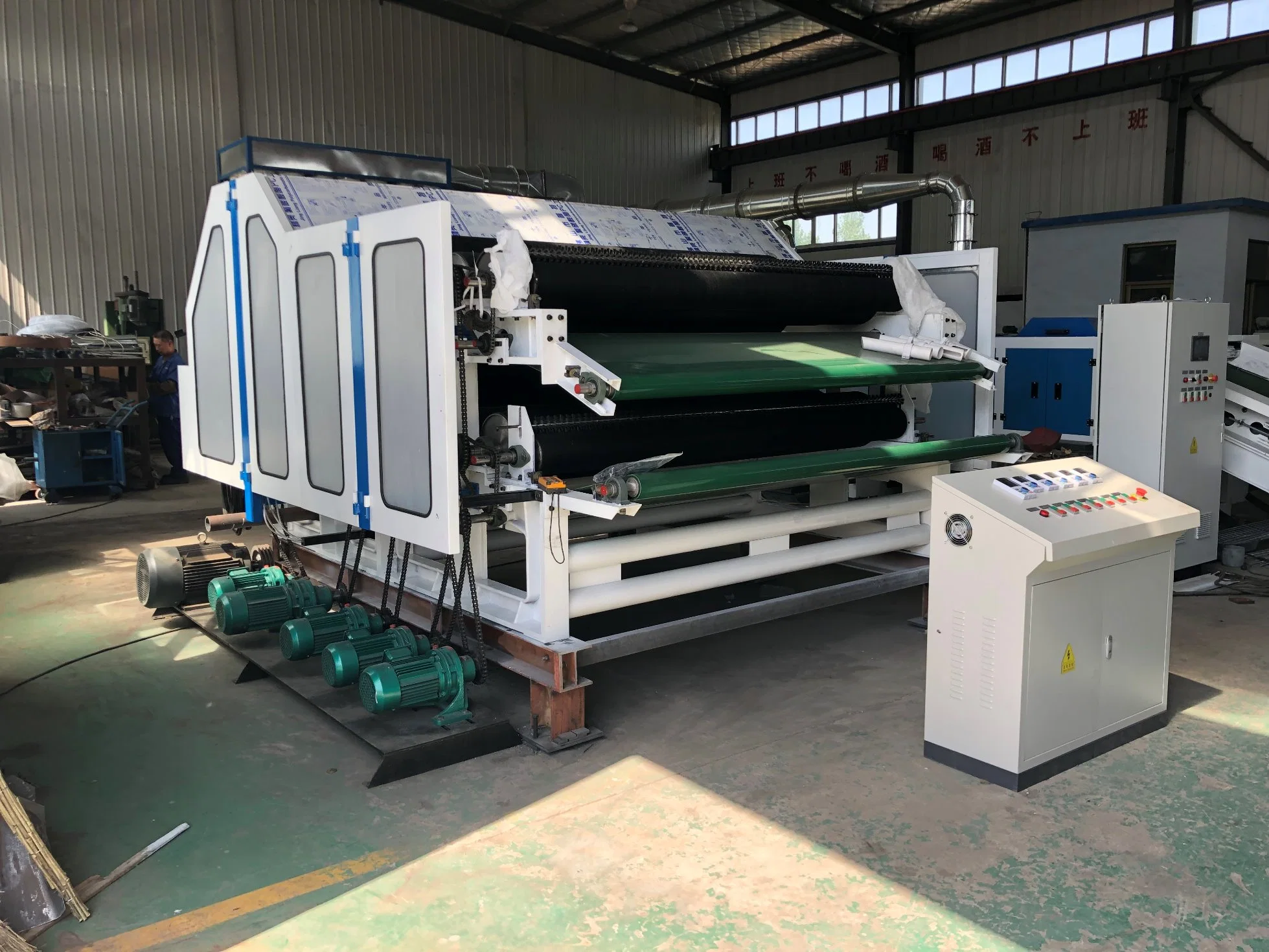 Sheep Wool Non-Woven Carding Machine for Need Punching Machine Parts Single Cylinder Double Doffer