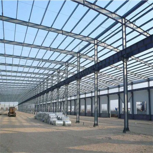 Prefab Industrial Metal Structural Steel Frame Storage Construction Warehouse