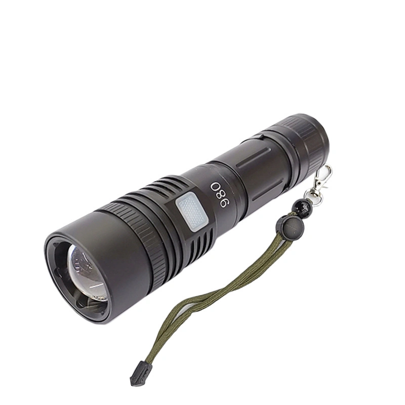 P50 Telescopic Focusing Work Light Outdoor Riding Lighting Mini Aluminum Flashlight