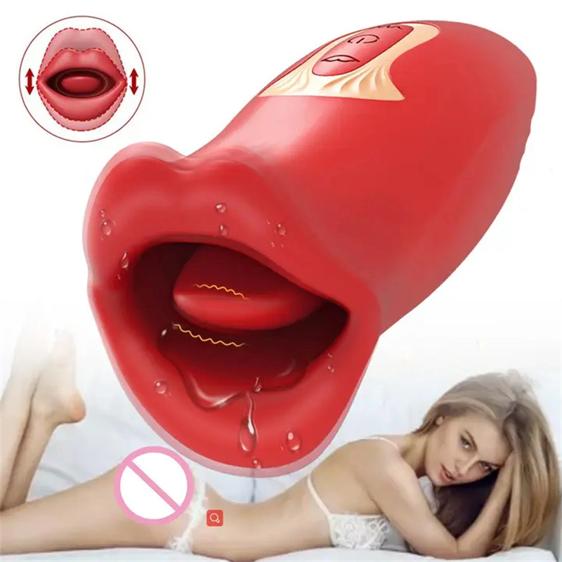 Juguete sexual eléctrico para sexo oral femenino que imita la succión de la boca y la vibración de la lengua Juguete sexual para adultos