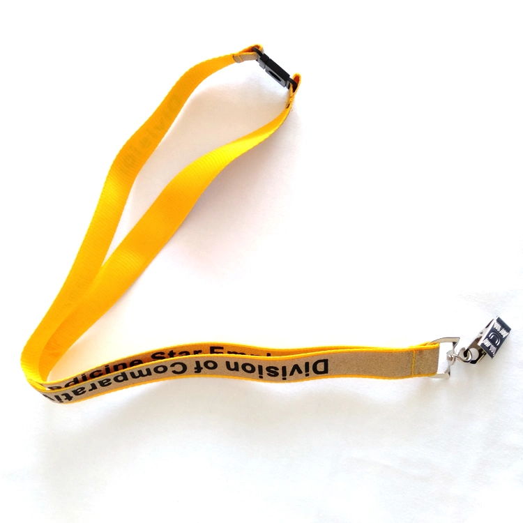 Customized Printed Cotton Keychain Phone Promotion Lanyard with Logo